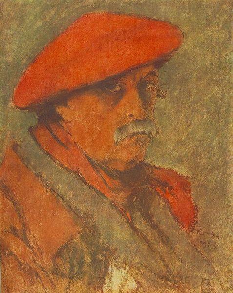 Jozsef Rippl-Ronai Self-portrait with Red Beret